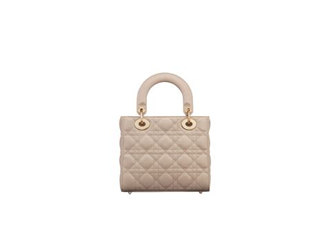 My Dior Daily Chain Pouch Powder Beige Cannage Lambskin.